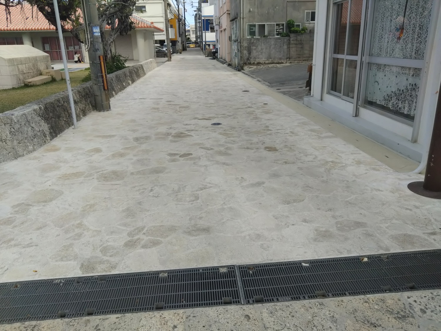 与那原2号線石張り舗装測量設計